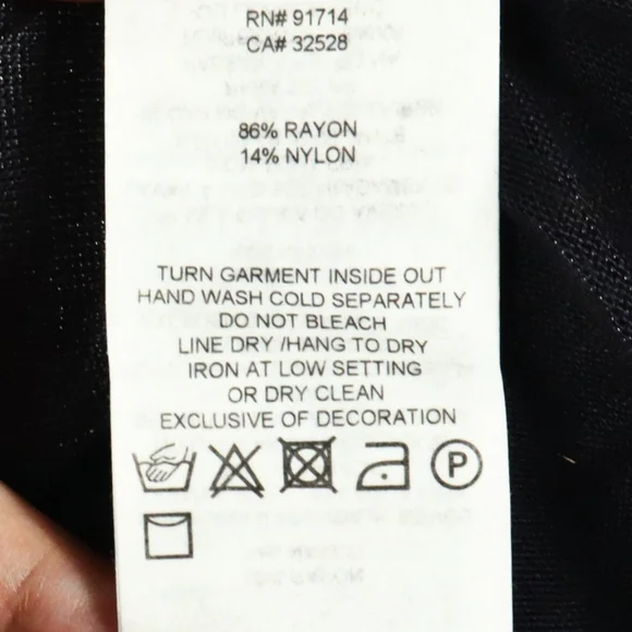 Armani Exchange Dress Black Mettalic Draped Gathered Belt Size XS - Picture 14 of 14